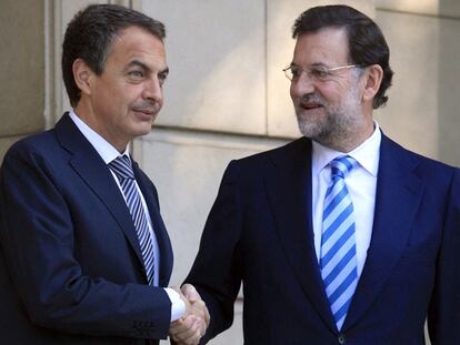José Luis Rodríguez Zapatero y Mariano Rajoy.
