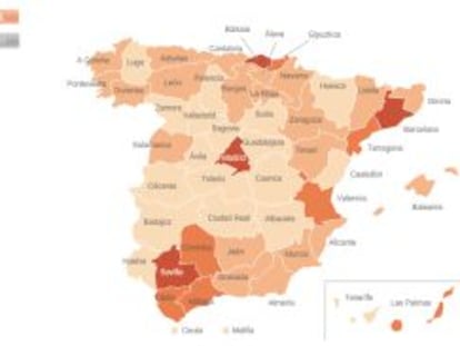 Si el 20-N se repitieran los resultados de las últimas elecciones municipales, el PSOE perdería 53 escaños en 22 ciudades.