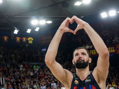 Mirotic, durante la serie ante el Real Madrid.