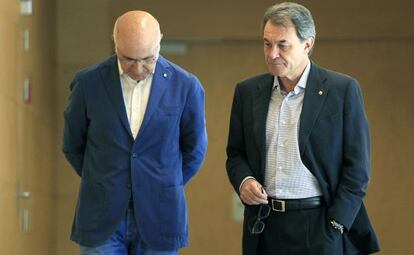 Josep Antoni Duran i Lleida (e) i Artur Mas, en una imatge d'arxiu.