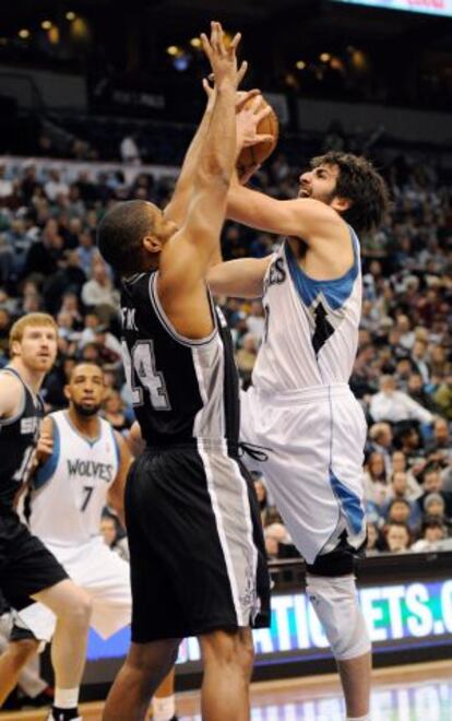 Rubio, ante los Spurs.