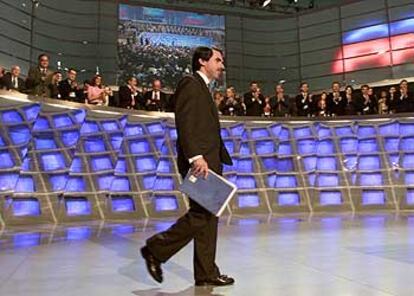 José María Aznar, en un Congreso del PP.