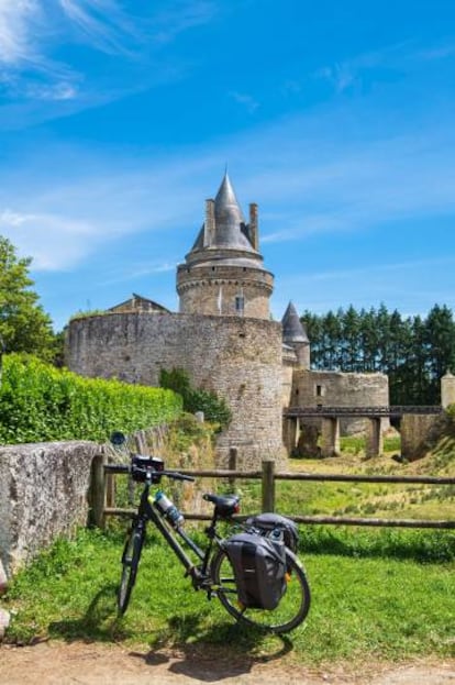 Castillo de la Groulais en Blain, en la región del Loira (Francia).