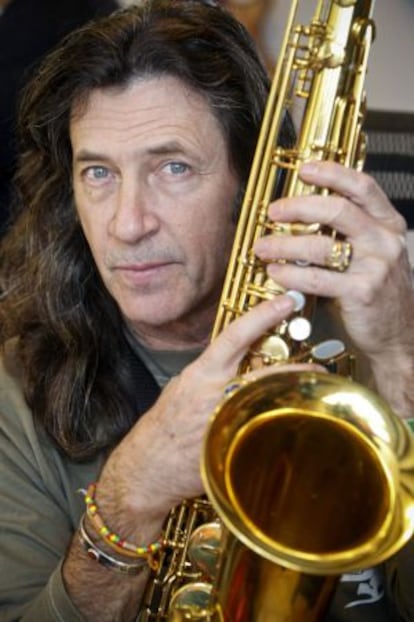 Jorge Pardo, con su saxofón.