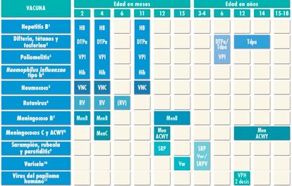 Calendario vacunal infanto-juvenil 2021.