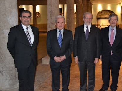 Bar&oacute;n, Sala, Morcillo, Bar&oacute;n y Mu&ntilde;oz Machado, en el Centre Cultural La Nau. 