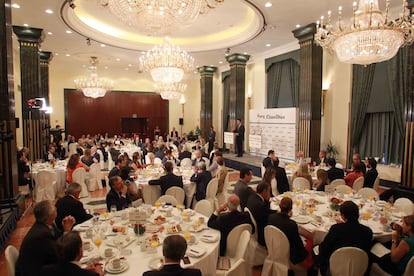 José manuel Soria, Ministro de Industria, Energía y Turismo en el Foro Cinco Días.