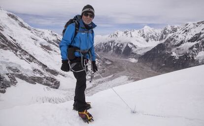 Carlos Soria en el Kanchenjunga.