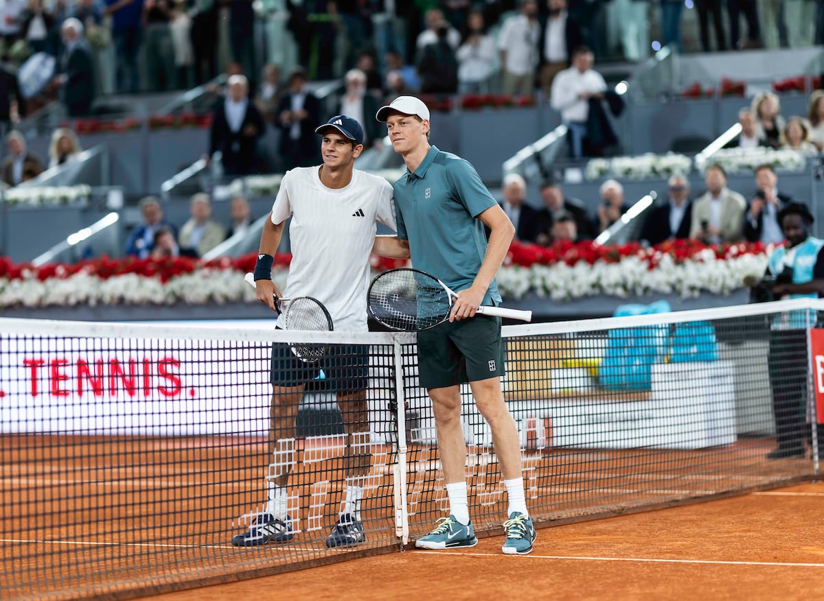 Rafael Jódar cae ante Jannik Sinner en Madrid y asume la derrota como aprendizaje