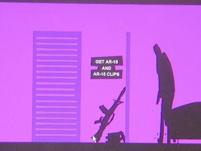 Imagen de uno de los fragmentos del videojuego sobre la masacre de Newtown.