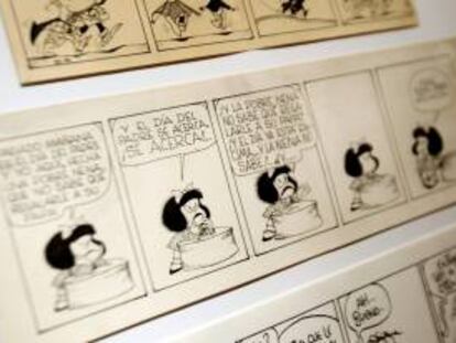 Detalle de una historieta de Mafalda, del humorista argentino Quino. EFE/Archivo