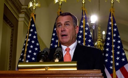 El presidente dela C&aacute;mara de Representantes, John Boehner.