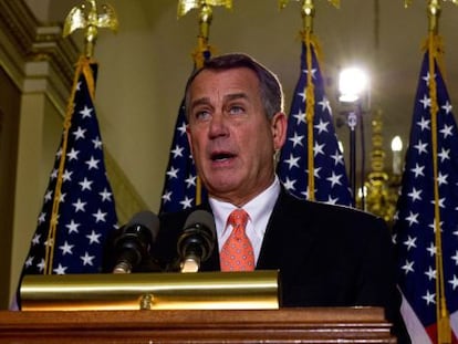 El presidente dela C&aacute;mara de Representantes, John Boehner.