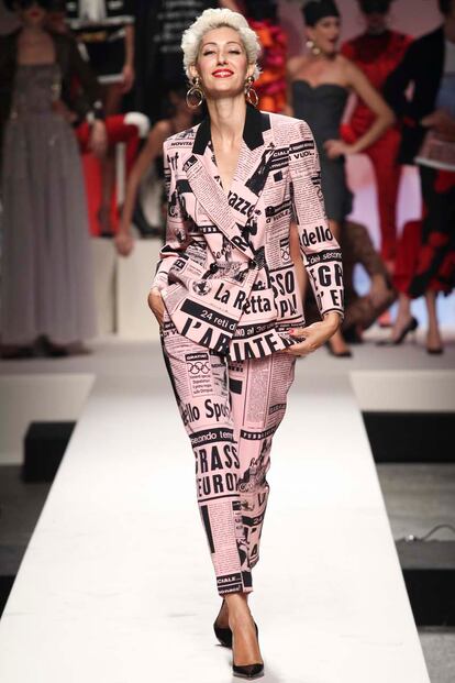 El ironico homenaje de Moschino