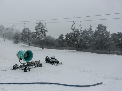 Vista de la estación de esquí de Navacerrada, el pasado 6 de diciembre.