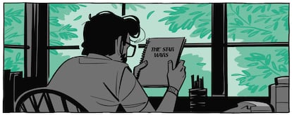 Ilustración de interior del libro 'Las guerras de Lucas', de Laurent Hopman y Renaud Roche (Norma Editorial).