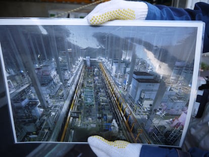 Las instalaciones donde se desarrolla el tratamiento de limpieza de aguas radiactivas en la central de Fukushima, donde, a través de un sistema de 35 tanques interconectados, se retiran contaminantes como el Cesio137 o el Yodo radiactivo. 