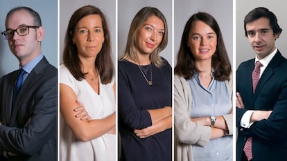 José Francisco Canalejas, Bárbara Sainz de Vicuña, Mercedes Corbal, Rocío Arias y Álvaro Sainz; counsels de Gómez-Acebo & Pombo