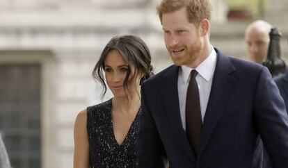 Meghan Markle y Enrique de Inglaterra, el 23 de abril.