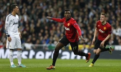 Welbeck celebra el 0 a 1.