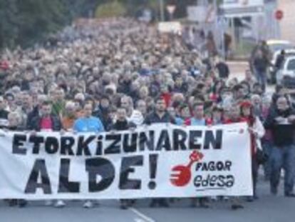 Manifestaci&oacute;n por la crisis de Fagor el 31 de octubre. 
 