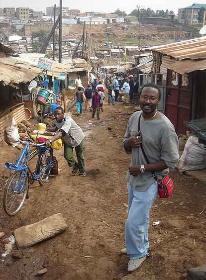 Sammy Gitau, en Mathare, la barriada de Nairobi donde lucha para mejorar las perspectivas de los jóvenes.