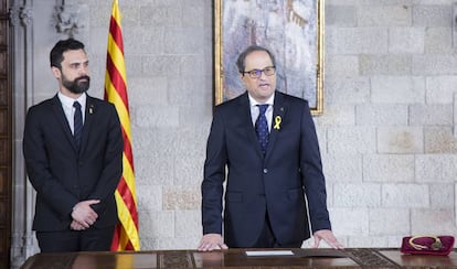 17/05/2018 Quim Torra promete el cargo de 131 presidente de la Generalitat.