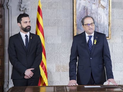 17/05/2018 Quim Torra promete el cargo de 131 presidente de la Generalitat.