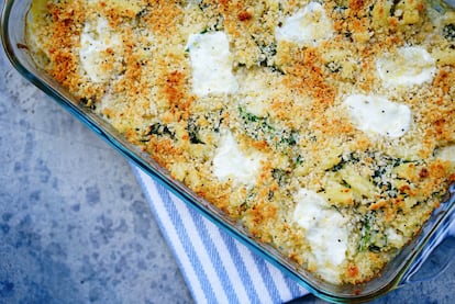 Yes, cheese is also great on a casserole.
