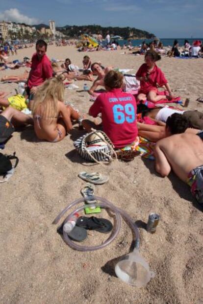 Estudiantes europeos en Lloret de Mar.