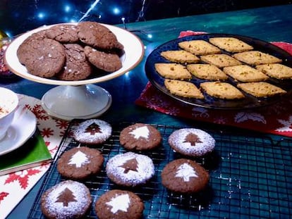 Dos recetas de galletas de Navidad con mantequilla tostada y cacao