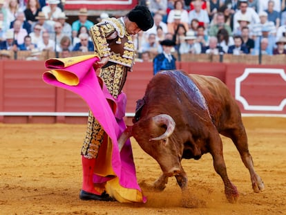 Daniel Luque, la tarde del pasado 15 de abril en La Maestranza.