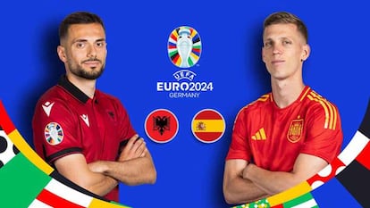 Imagen del partido de la UEFA Euro 2024 Albania - España