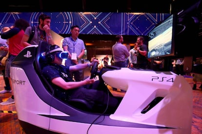 Pruebas de realidad virtual de Sony.