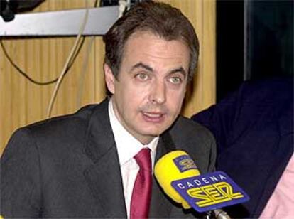 José Luis Rodríguez Zapatero, ayer en la cadena SER.