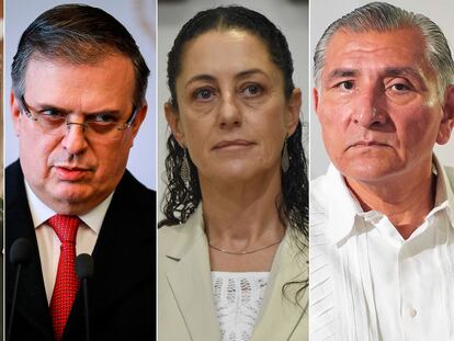 Los aspirantes de Morena Ricardo Monreal, Marcelo Ebrard, Claudia Sheinbaum y Adán Augusto López.