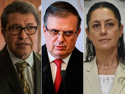 Los presidenciables Ricardo Monreal, Marcelo Ebrard, Claudia Sheinbaum y Adán Augusto López.