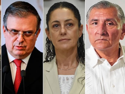 Los aspirantes de Morena Ricardo Monreal, Marcelo Ebrard, Claudia Sheinbaum y Adán Augusto López.