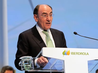 Ignacio Sánchez Galán, en la junta de accionistas de Iberdrola de 2020.