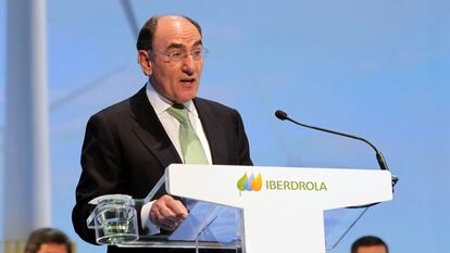 Ignacio Sánchez Galán, en la junta de accionistas de Iberdrola de 2020.