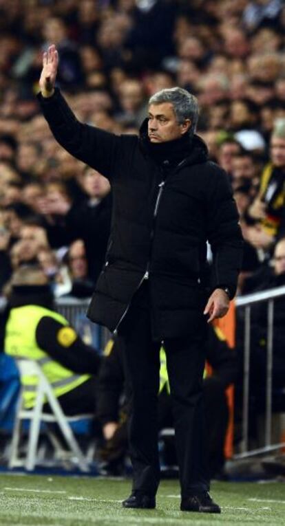 Mourinho, durante un partido de esta temporada.
