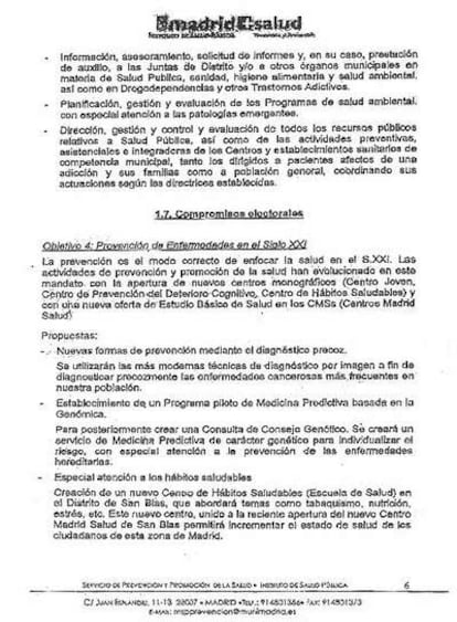 Página seis del documento Curso preparatorio de técnico auxiliar sanitario, incluido en unas oposiciones municipales.