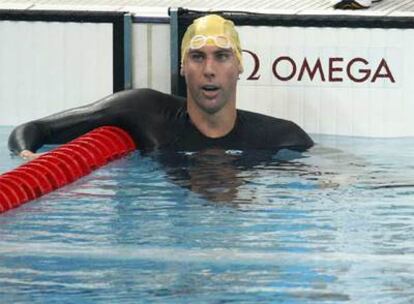 El nadador, tras las prueba de 400 libres