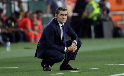 Valverde, durante la final de Copa,