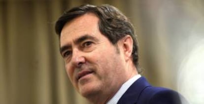 El presidente de la CEOE, Antonio Garamendi. 