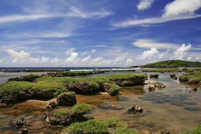 Piscina natural de Inarajan, en el sur de la isla de Guam.