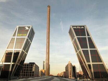 Las torres KIO en Madrid.