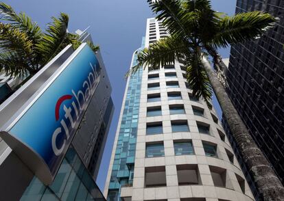 Una sucursal de Citibank en la ciudad brasileña de Sao Paulo