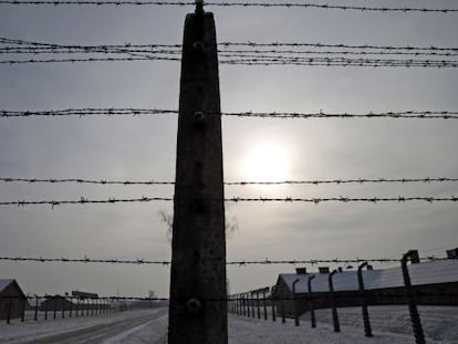 Campo de extermínio de Auschwitz, em janeiro.