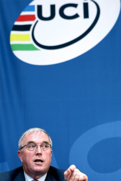 Pat McQuaid, presidente de la Unión Ciclista Internacional.